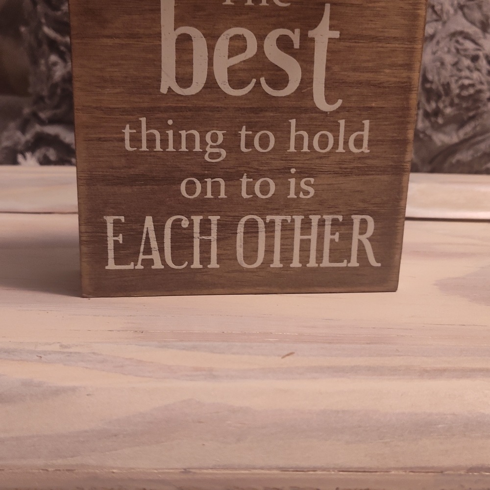 Rustic Brown Wall Decor Sign - Picture 2 of 3